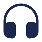 Headphones Round SVG Icon